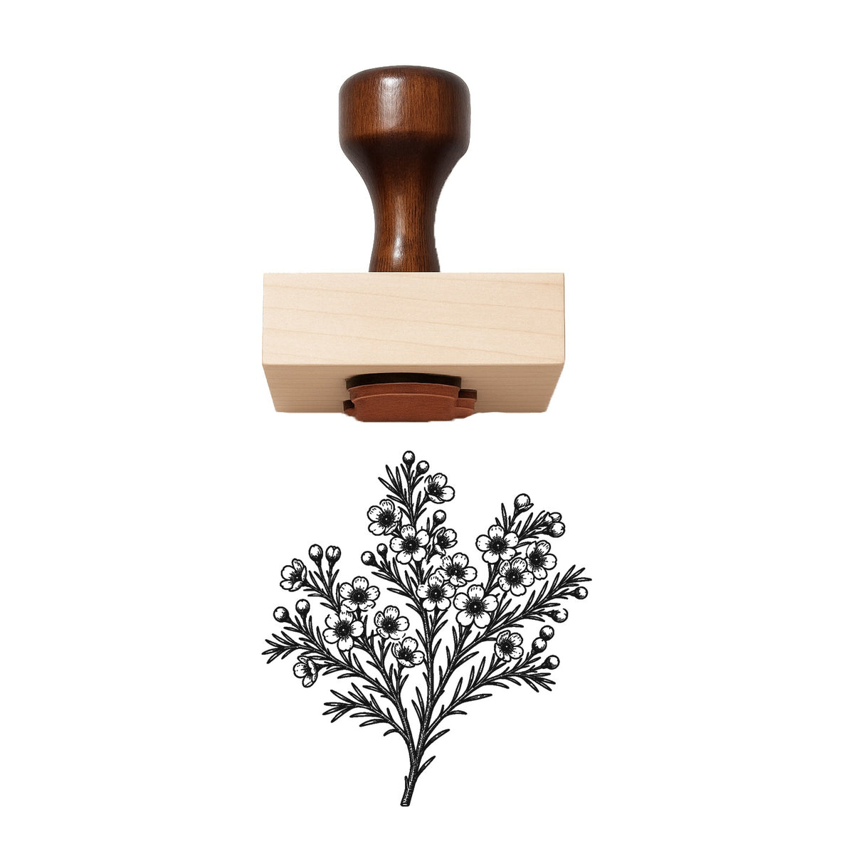 Waxflower Spray Rubber Stamp
