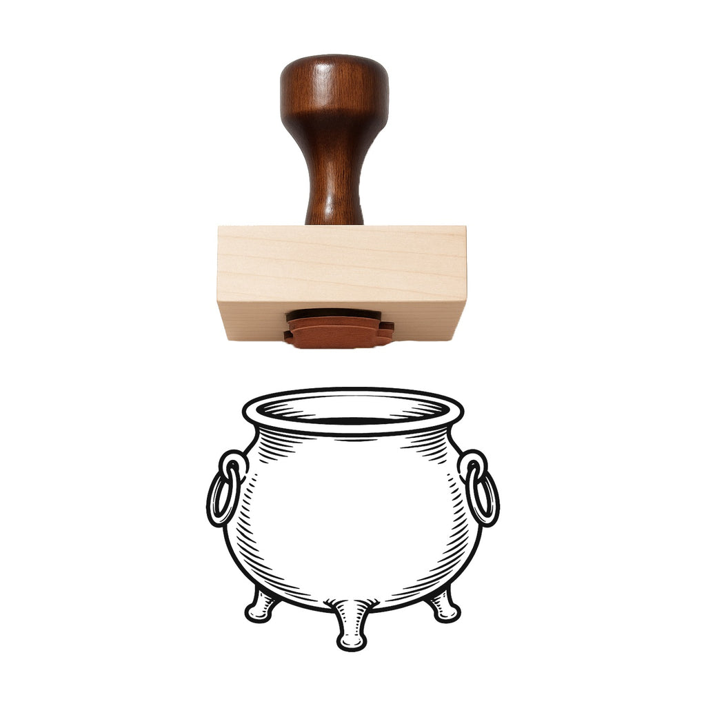 Cauldron Rubber Stamp