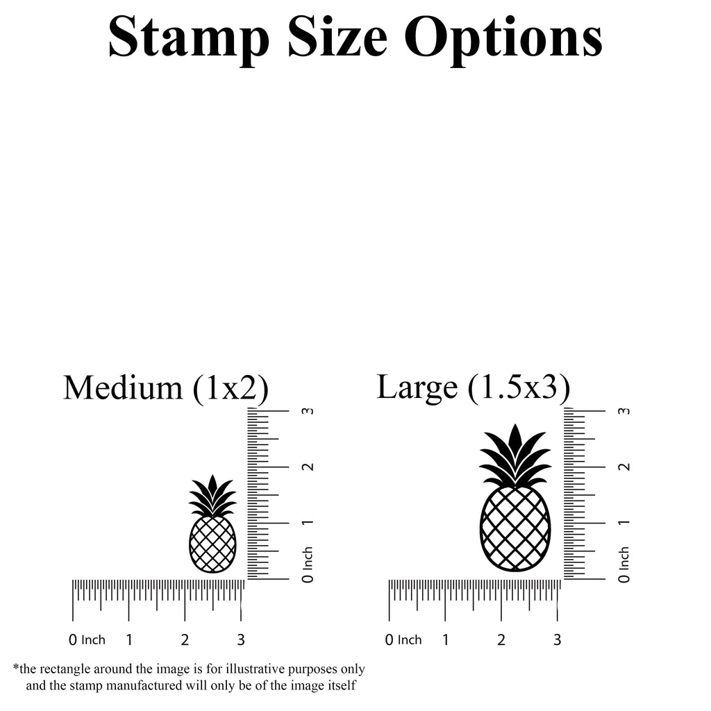 Pineapple Rubber Stamp