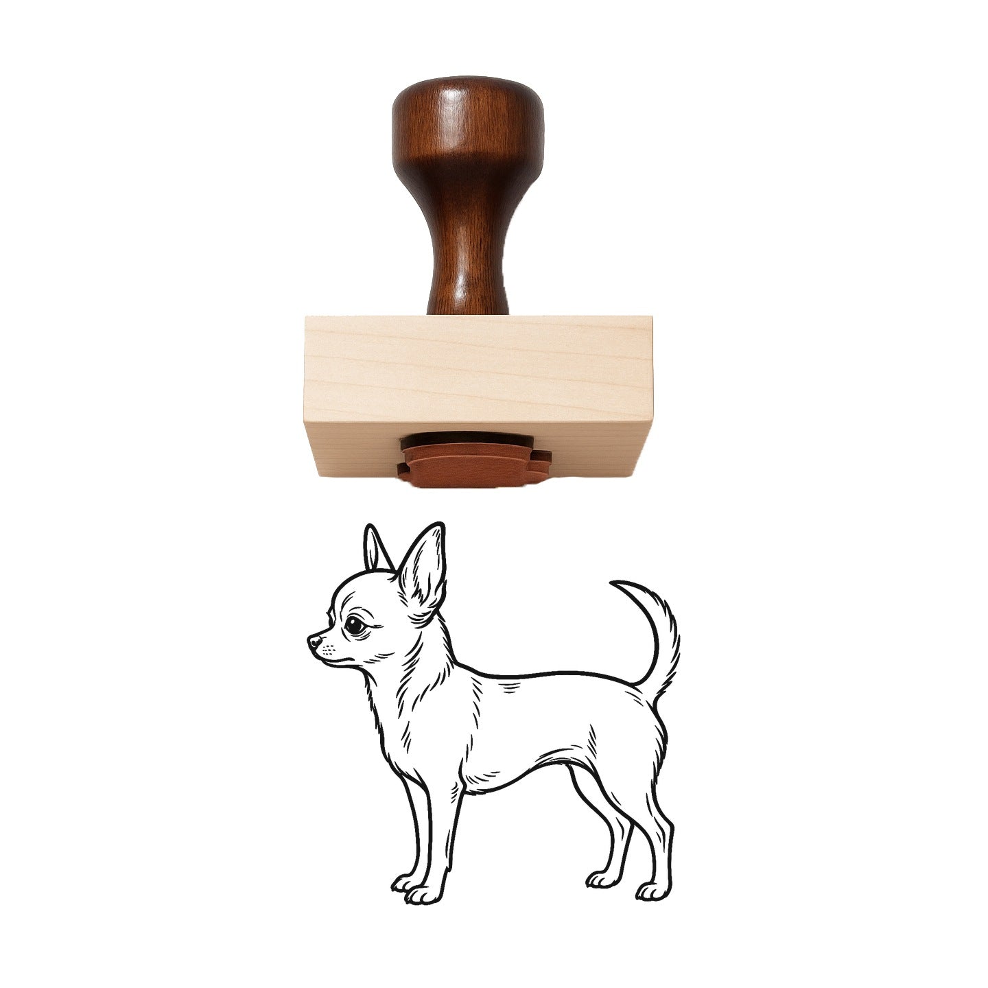 Chihuahua Rubber Stamp
