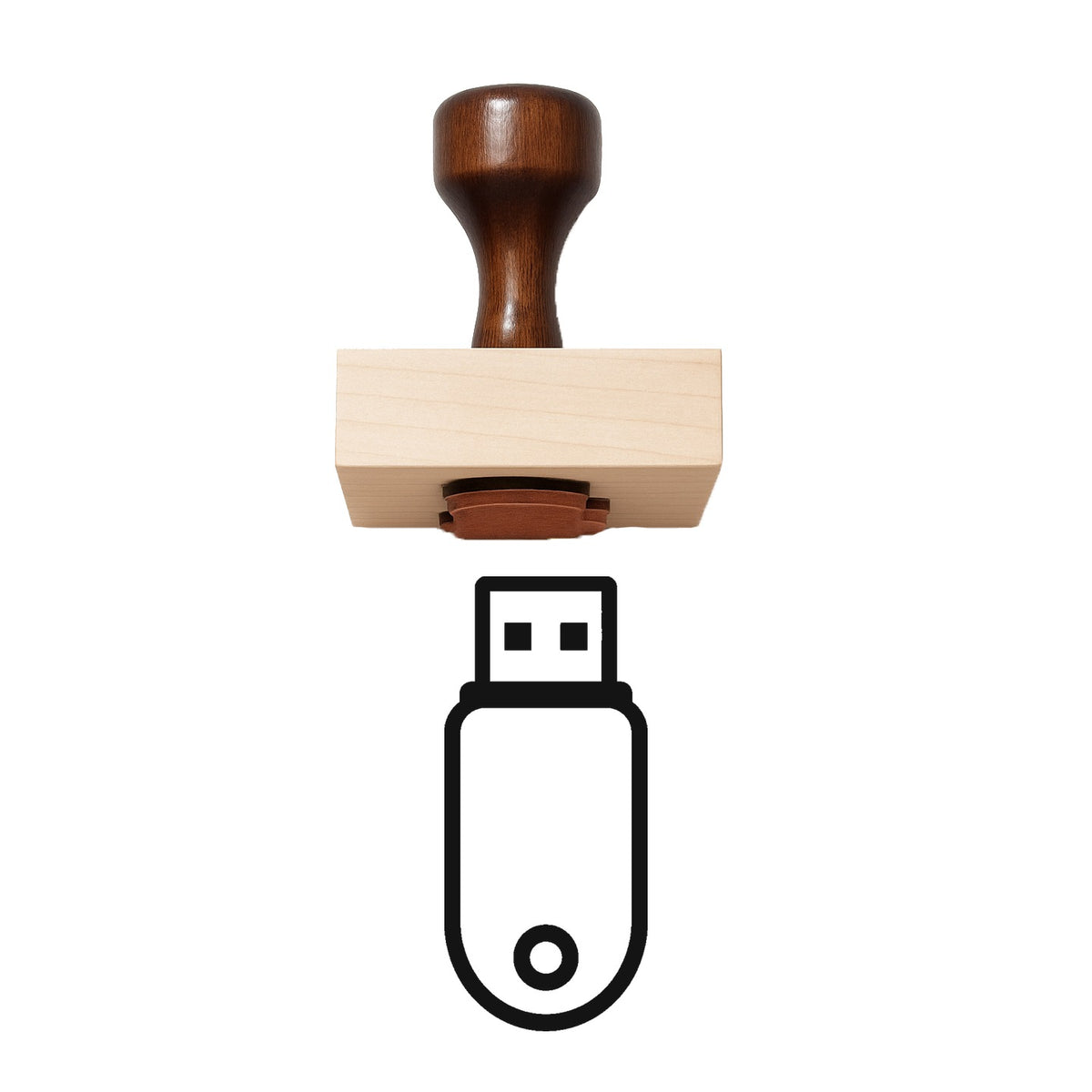 Usb Flash Drive Rubber Stamp