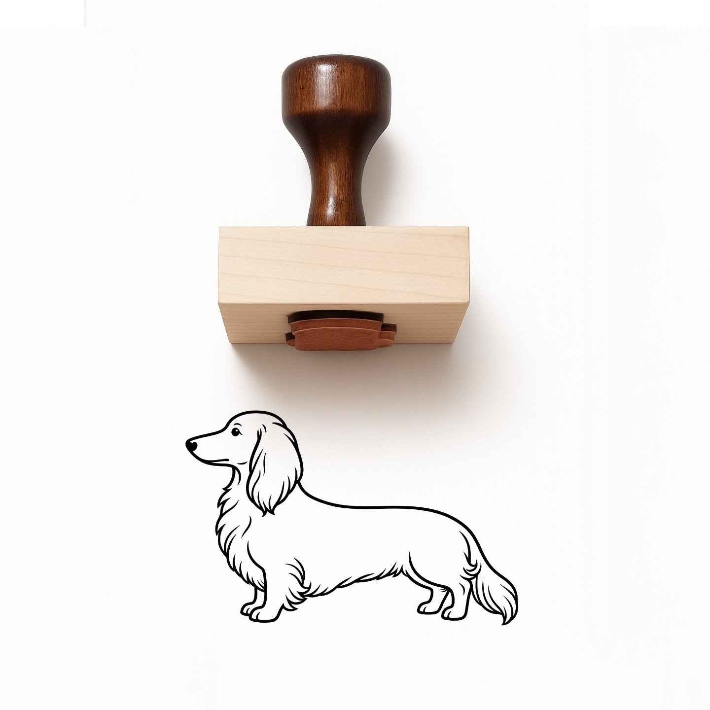 Dachshund Rubber Stamp