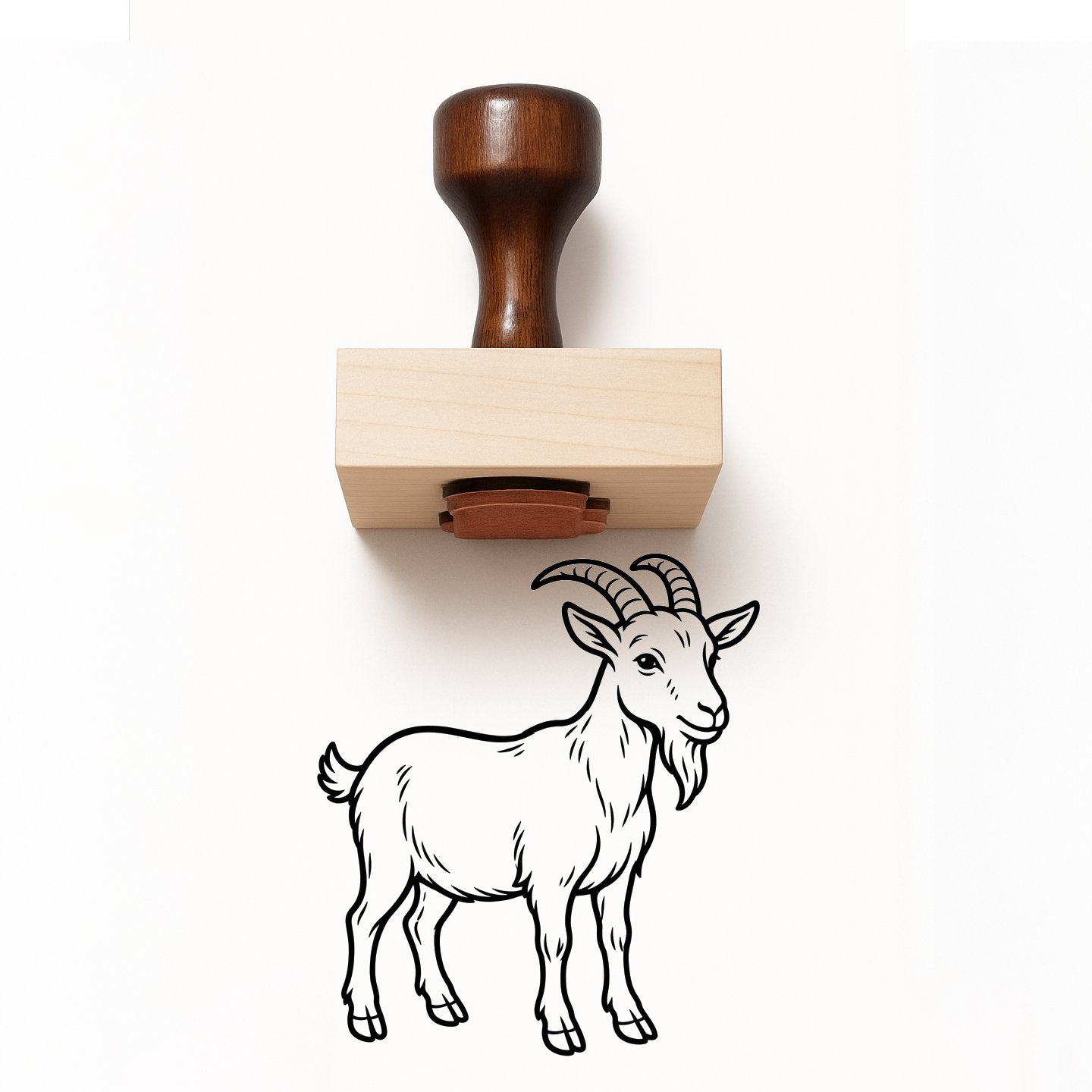 Goat Rubber Stamp