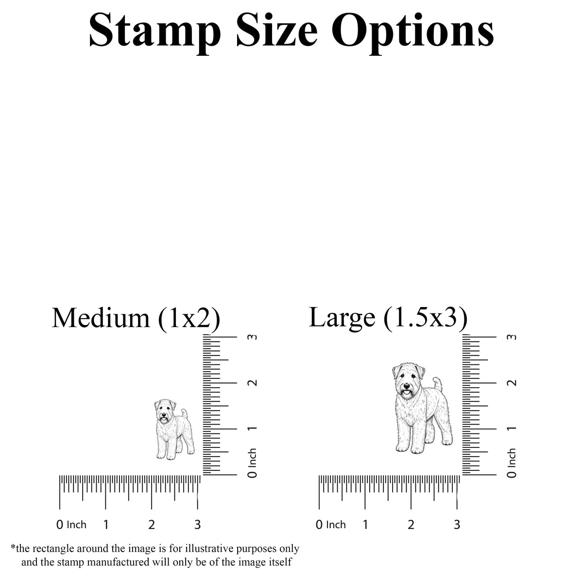 Soft Coated Wheaten Terrier Rubber Stamp