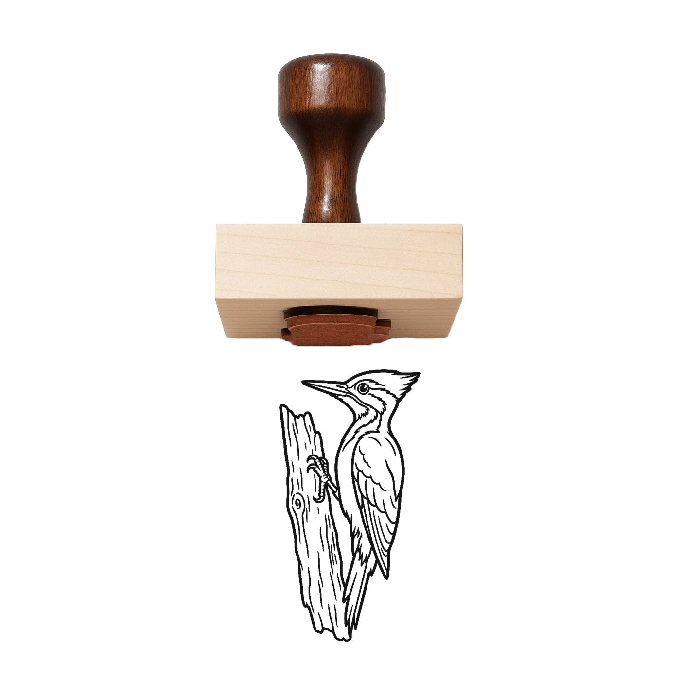 Woodpecker Rubber Stamp