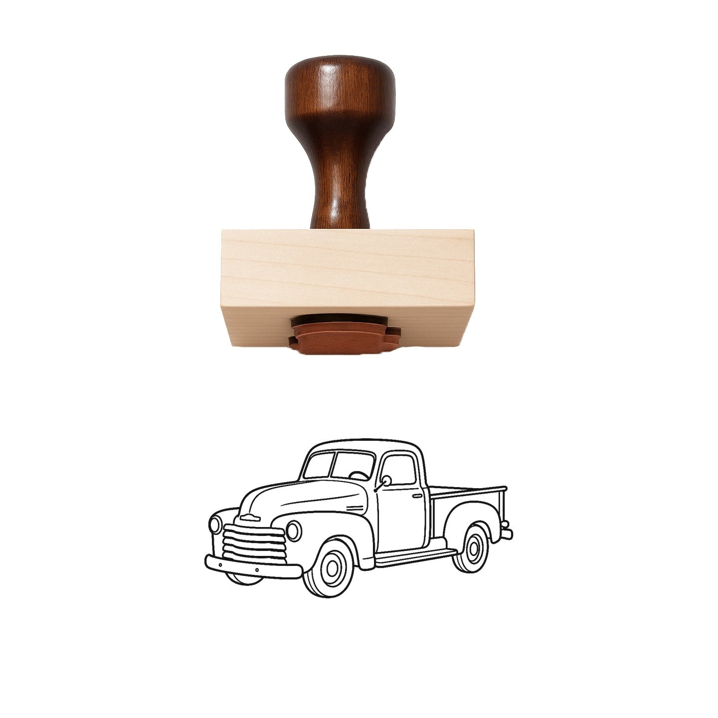 Pickup Truck Rubber Stamp