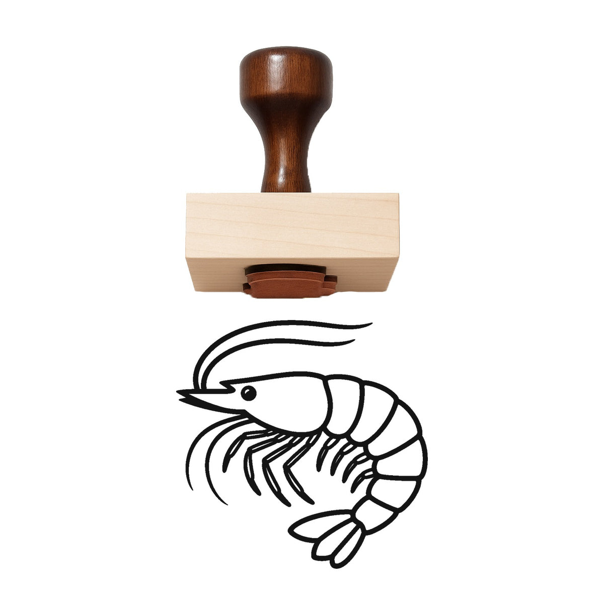 Shrimp Rubber Stamp