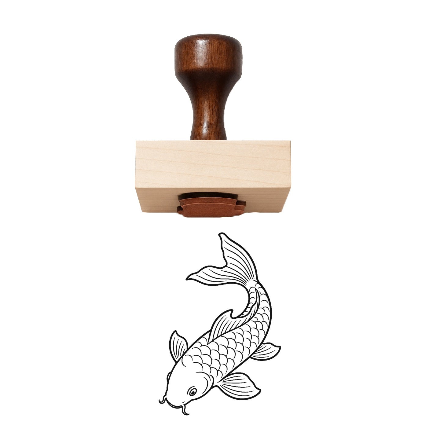 Koi Rubber Stamp