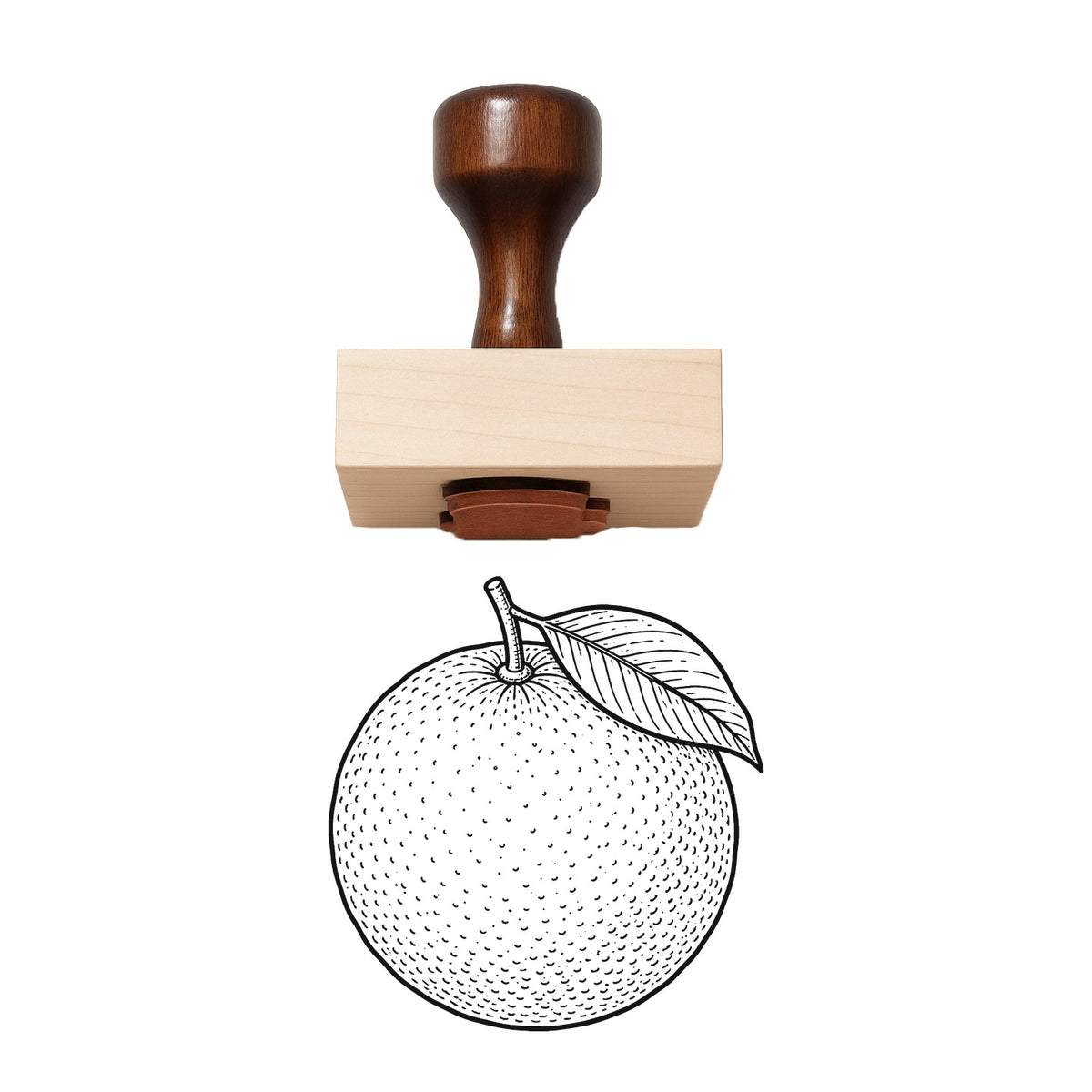 Blood Orange Rubber Stamp