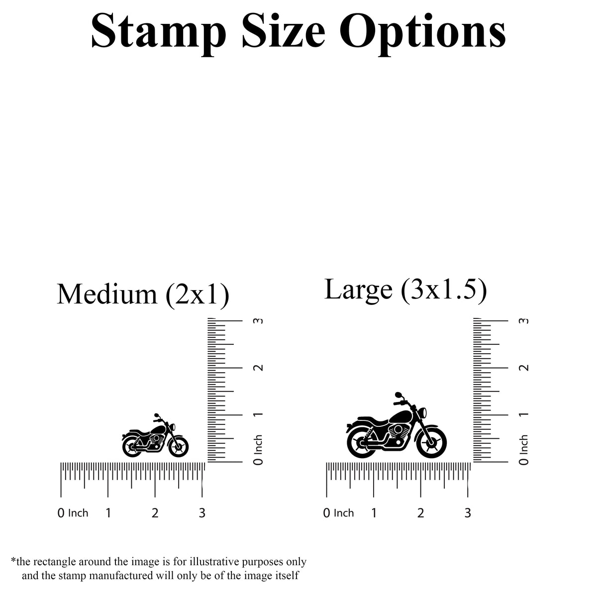 Motorcycle Rubber Stamp