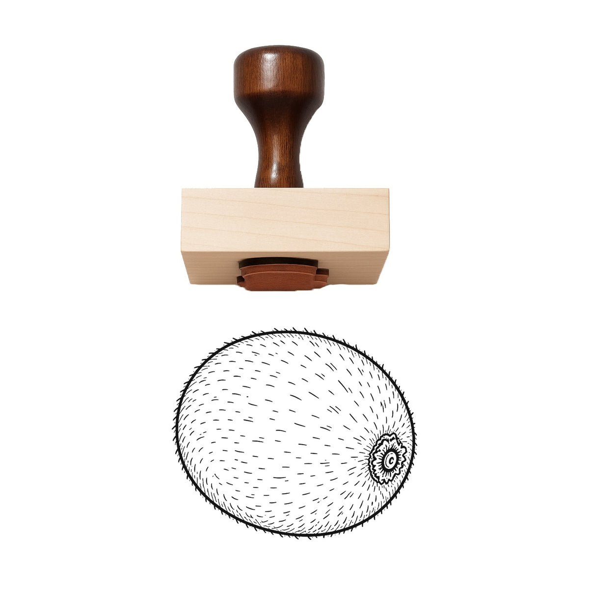 Kiwi Fruit Rubber Stamp