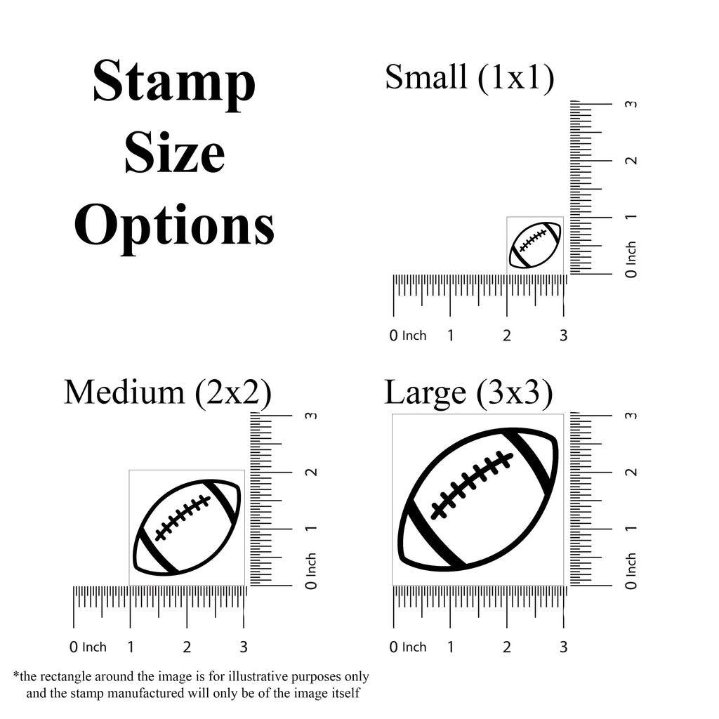 Football Rubber Stamp