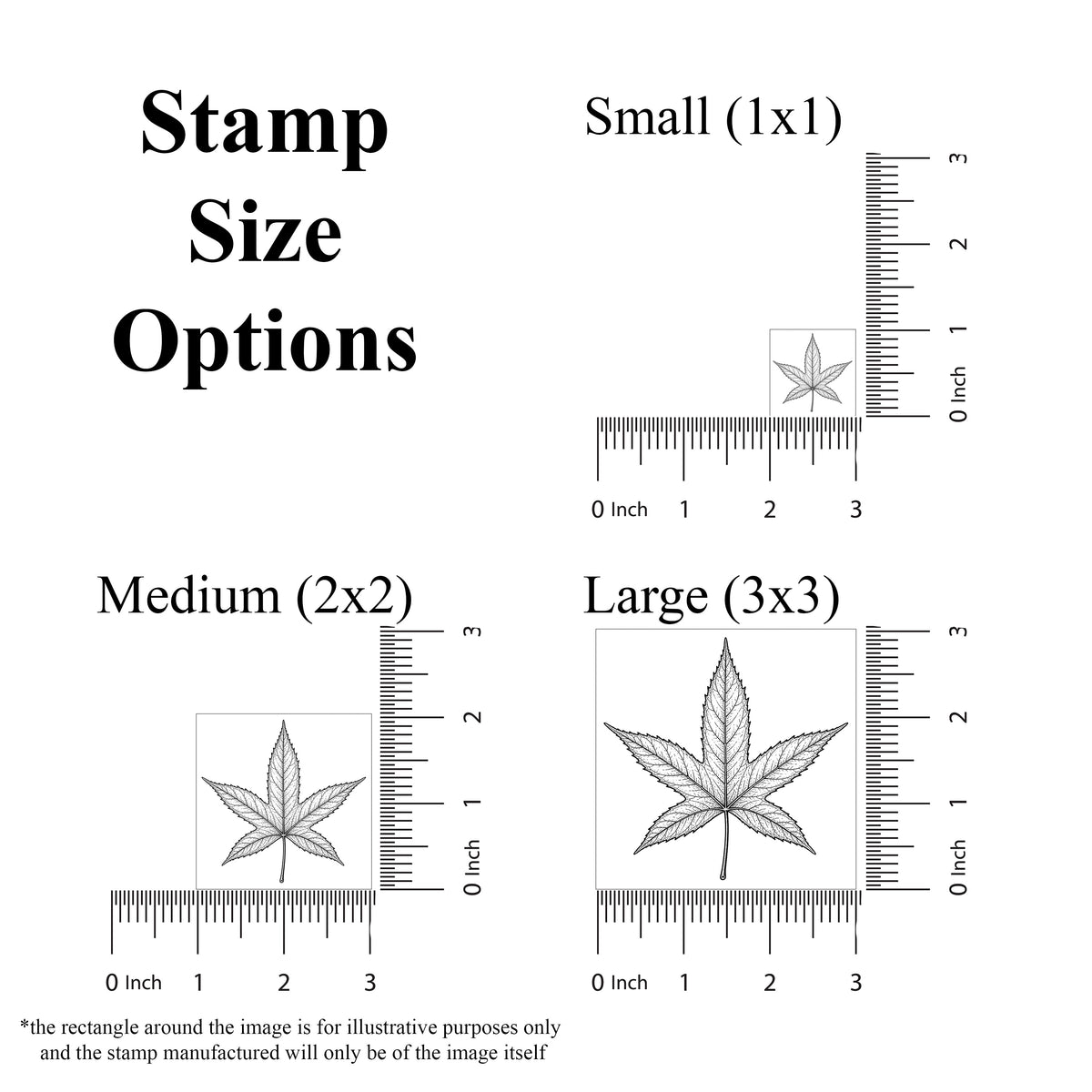 Vintage Sweetgum Leaf Rubber Stamp