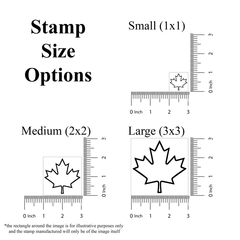 Maple Leaf Rubber Stamp