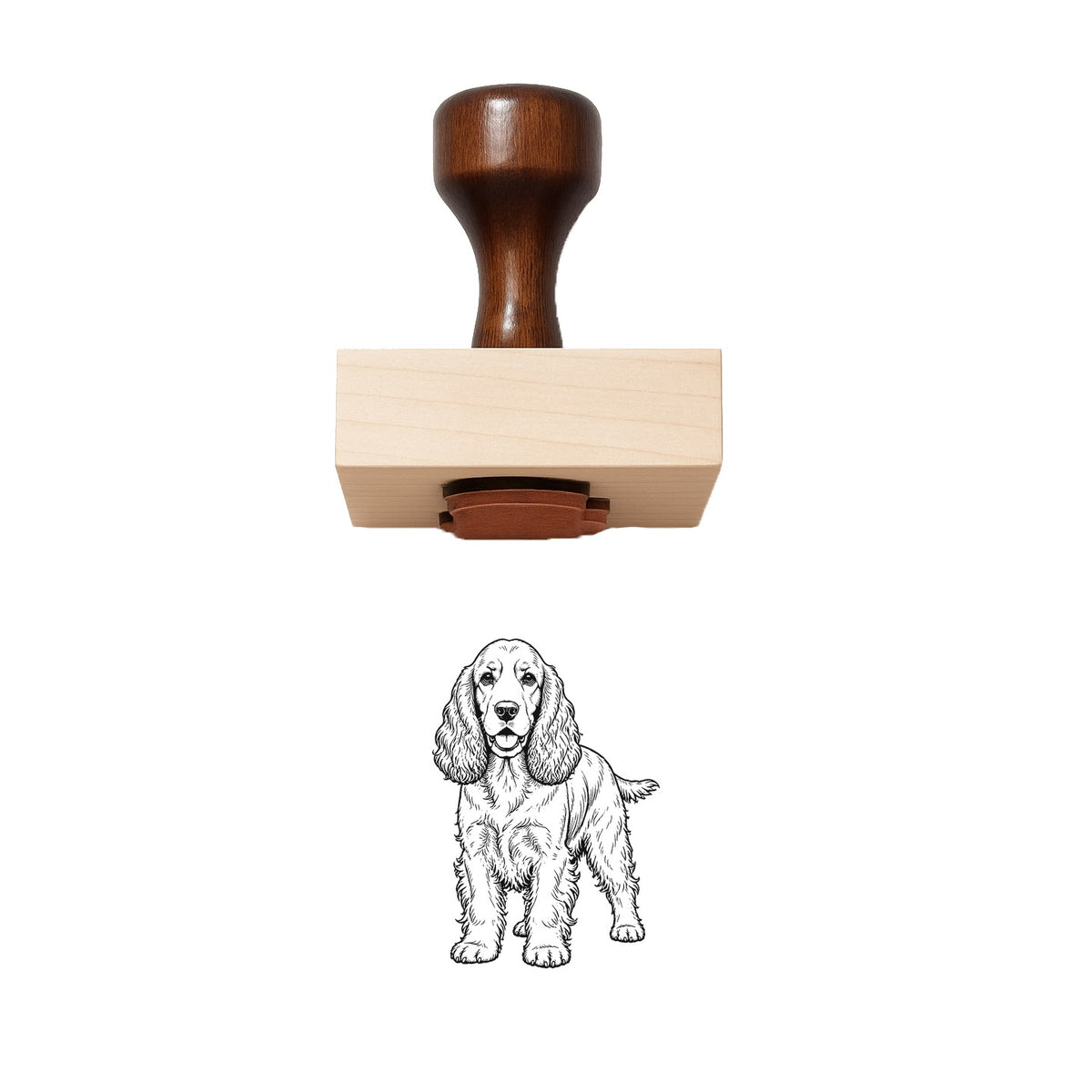 English Cocker Spaniel Rubber Stamp
