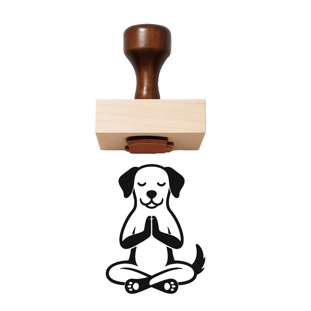 Yoga Pose Rubber Stamp