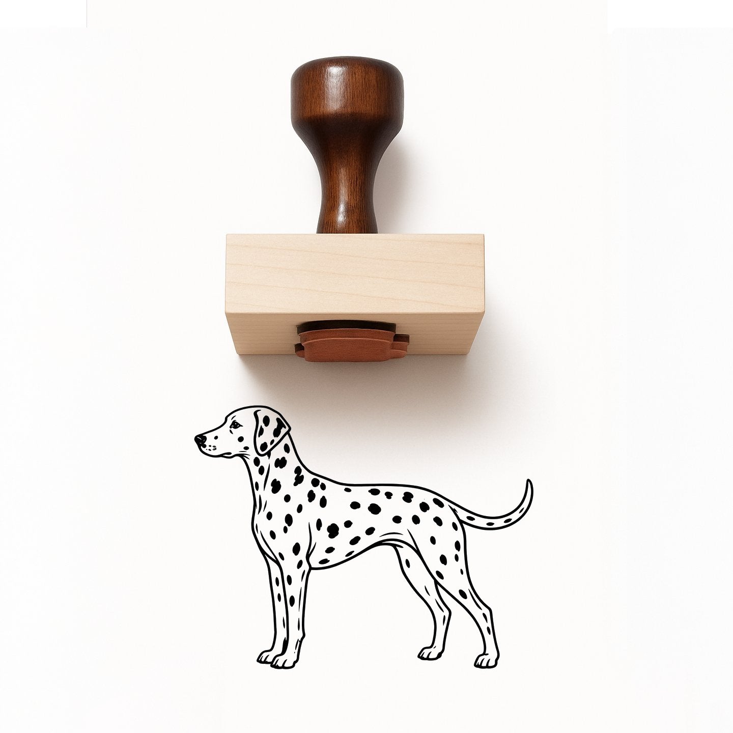Dalmatian Rubber Stamp