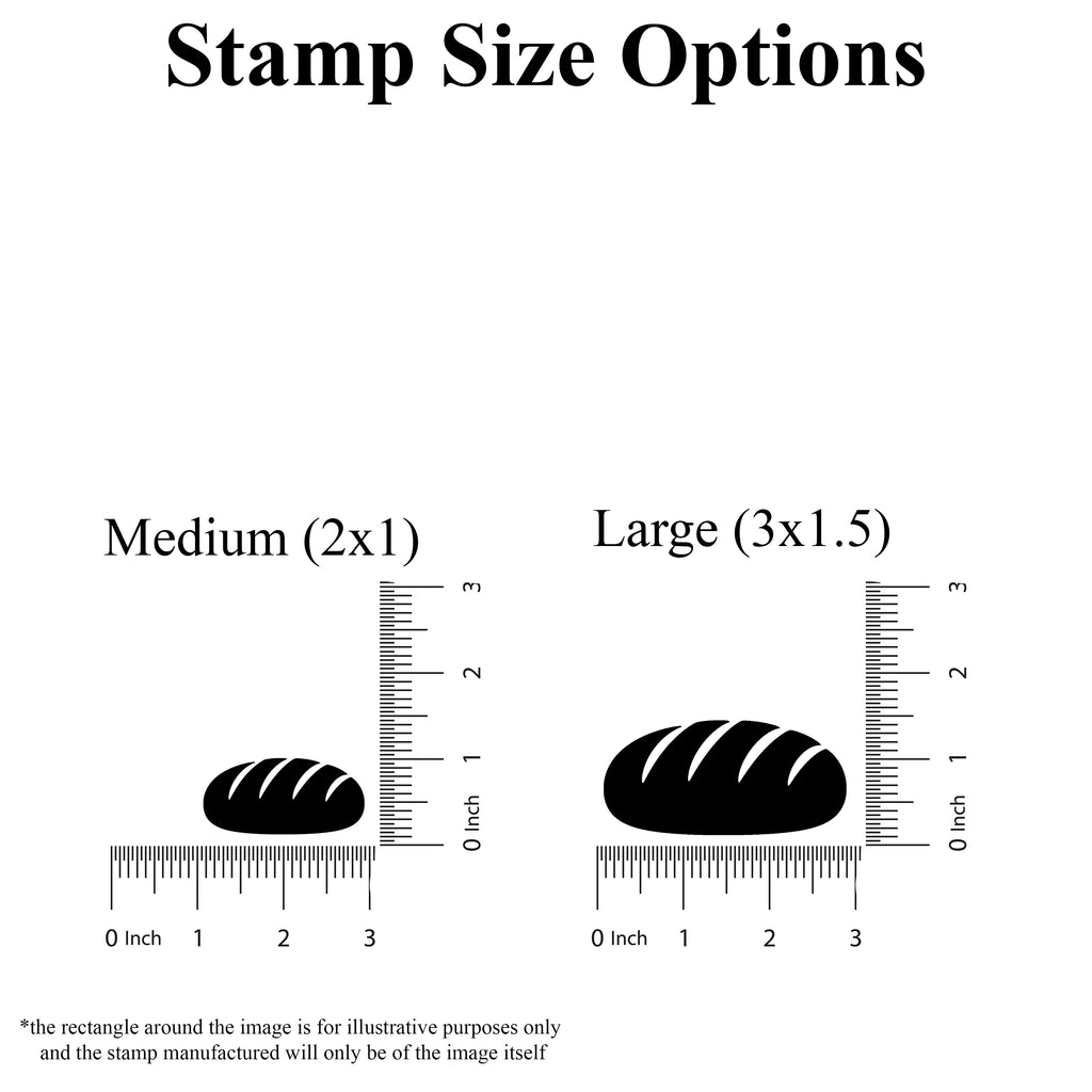 Bread Loaf Rubber Stamp