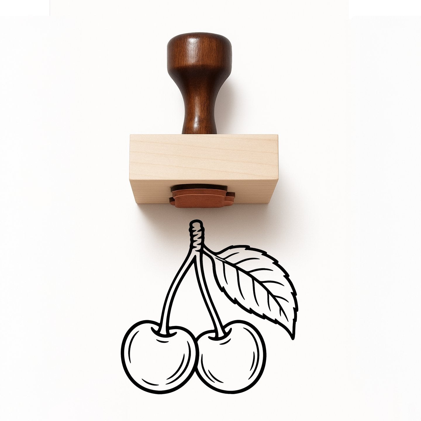 Cherries Rubber Stamp