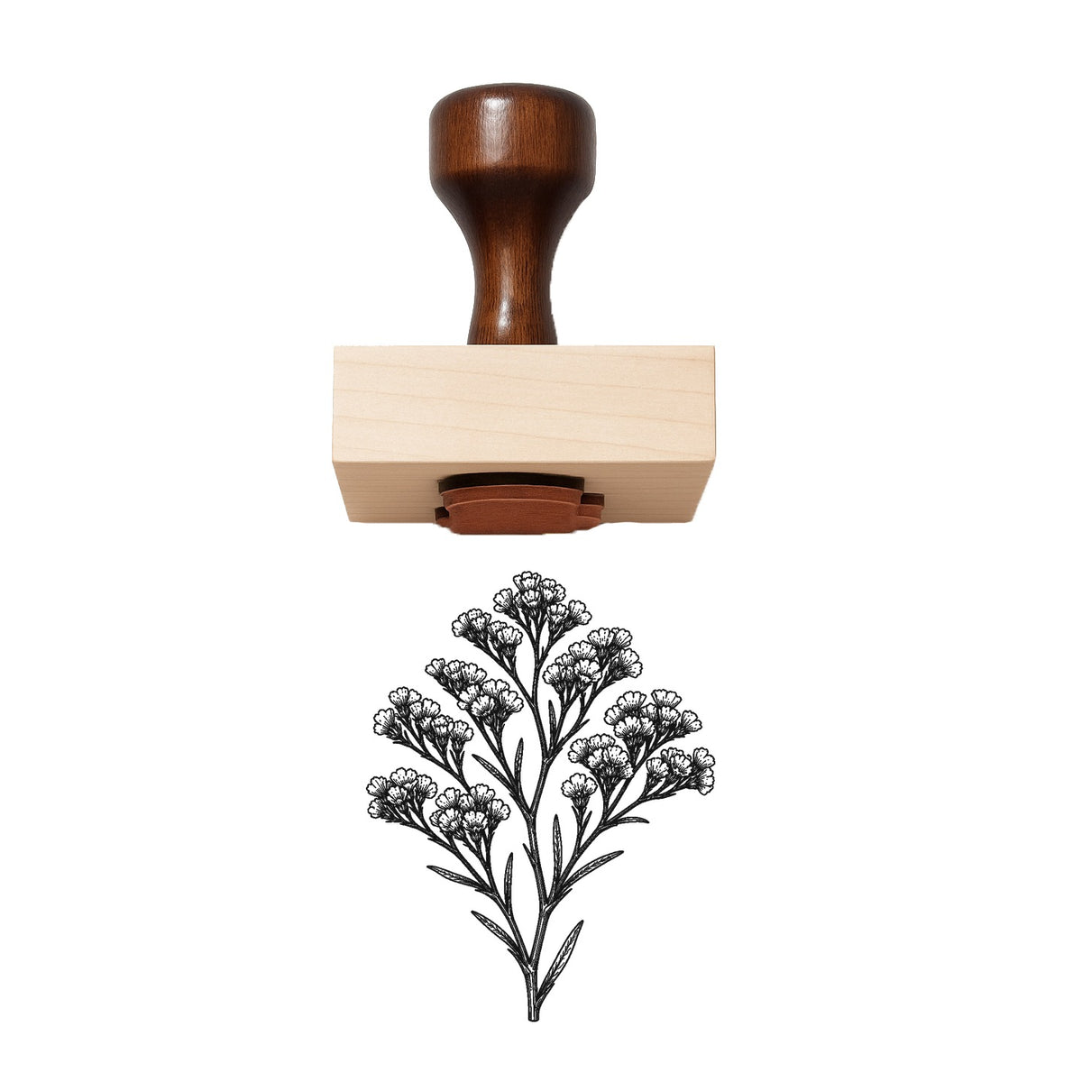 Statice Spray Rubber Stamp