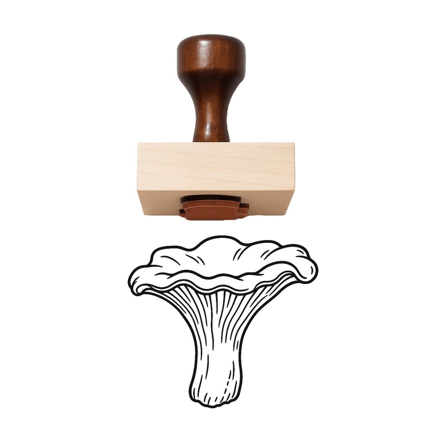 Chanterelle Rubber Stamp