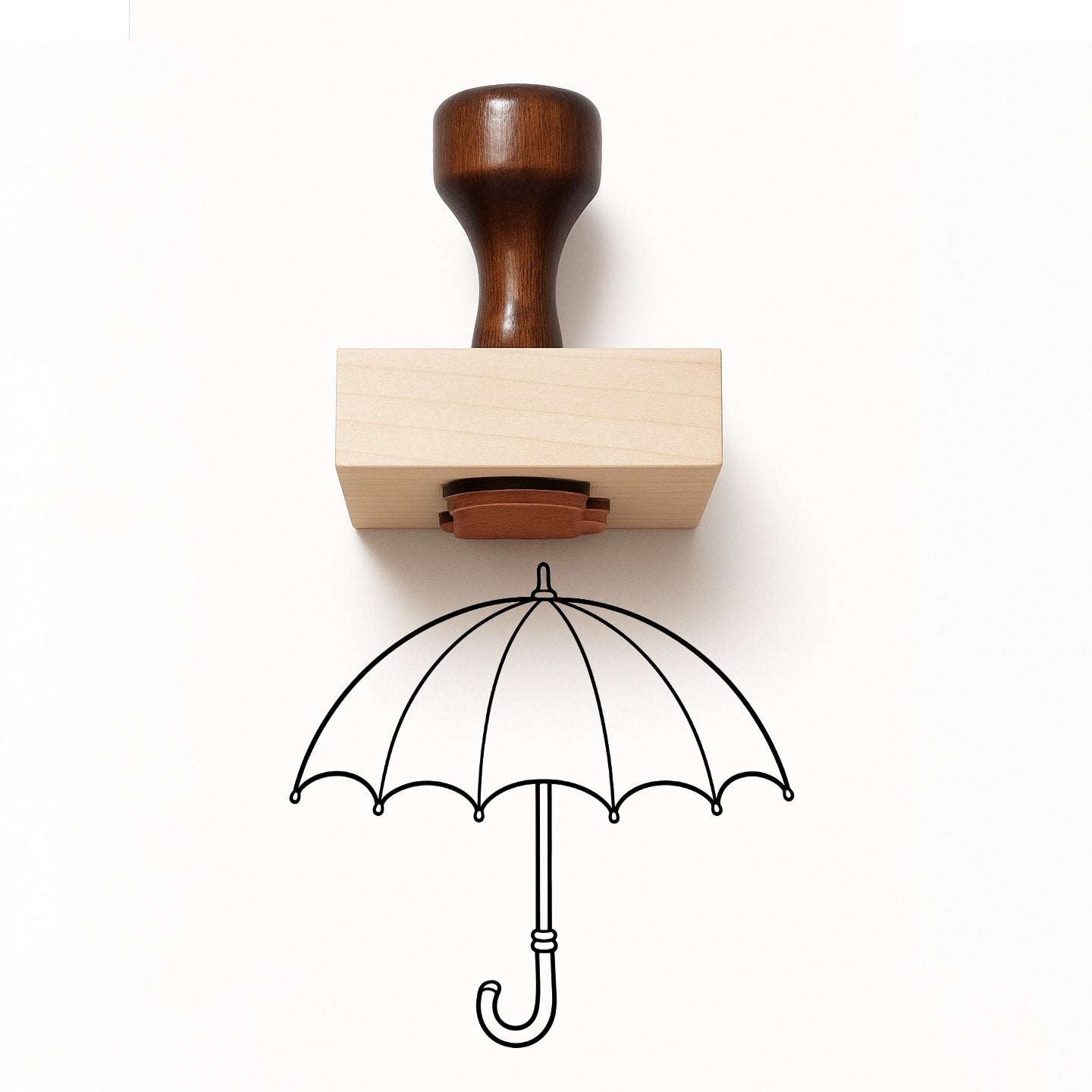 Umbrella Rubber Stamp