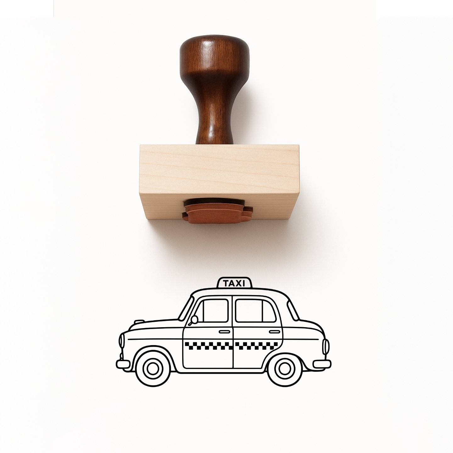 Taxi Cab Rubber Stamp