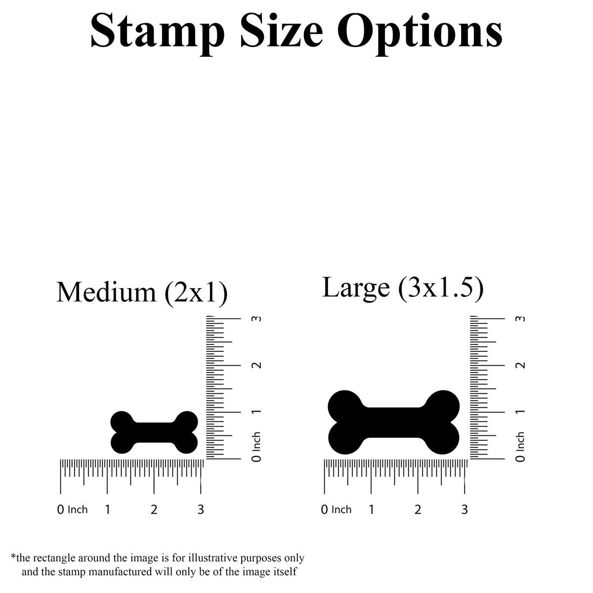 Bone Rubber Stamp