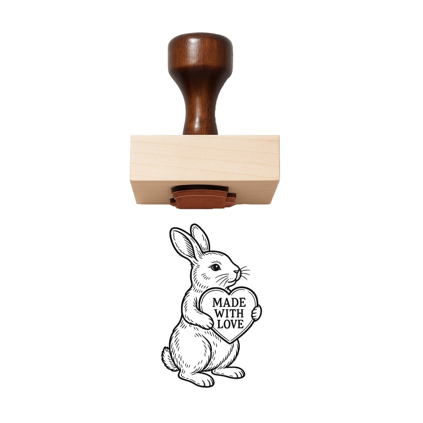 Made With Love Rubber Stamp