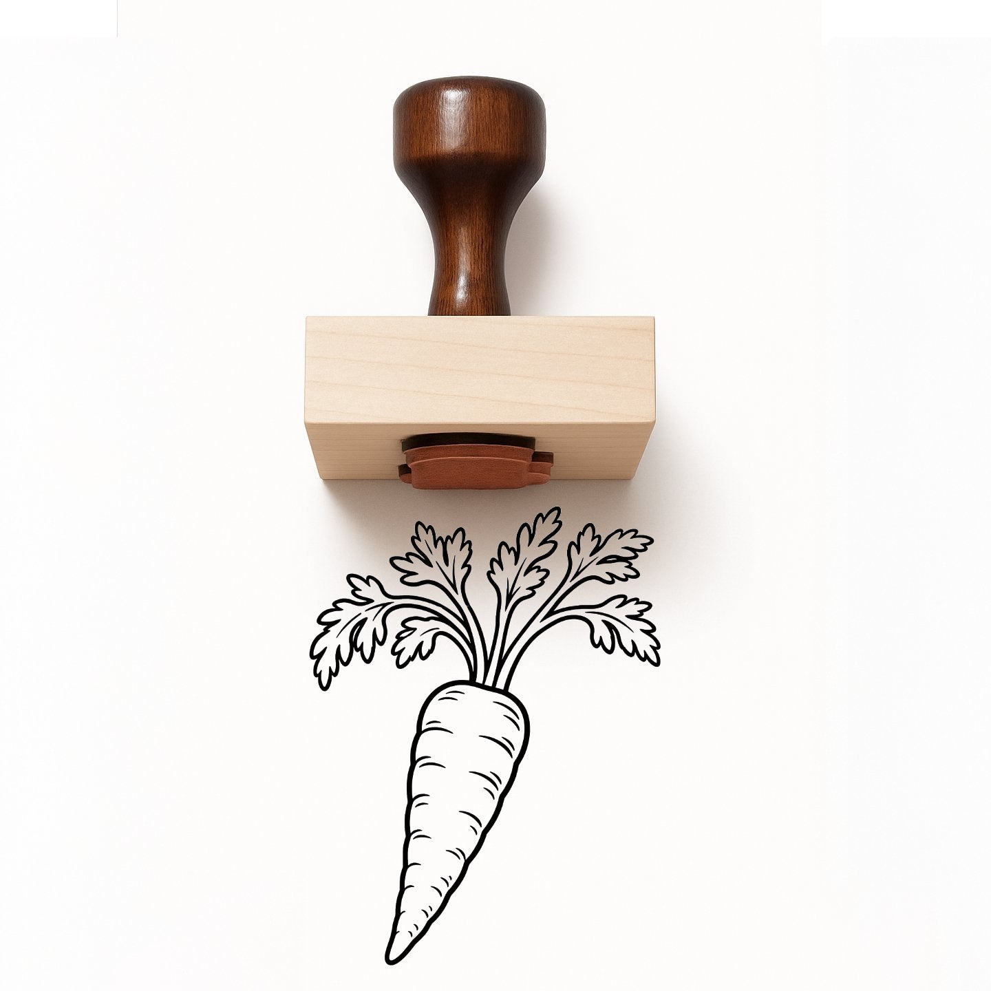 Carrot Rubber Stamp