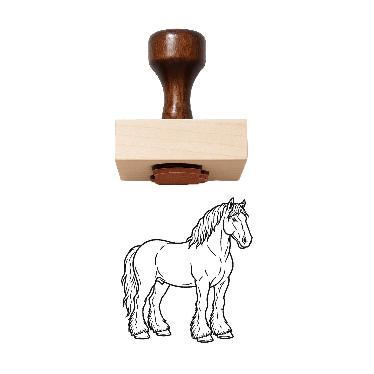 Clydesdale Rubber Stamp