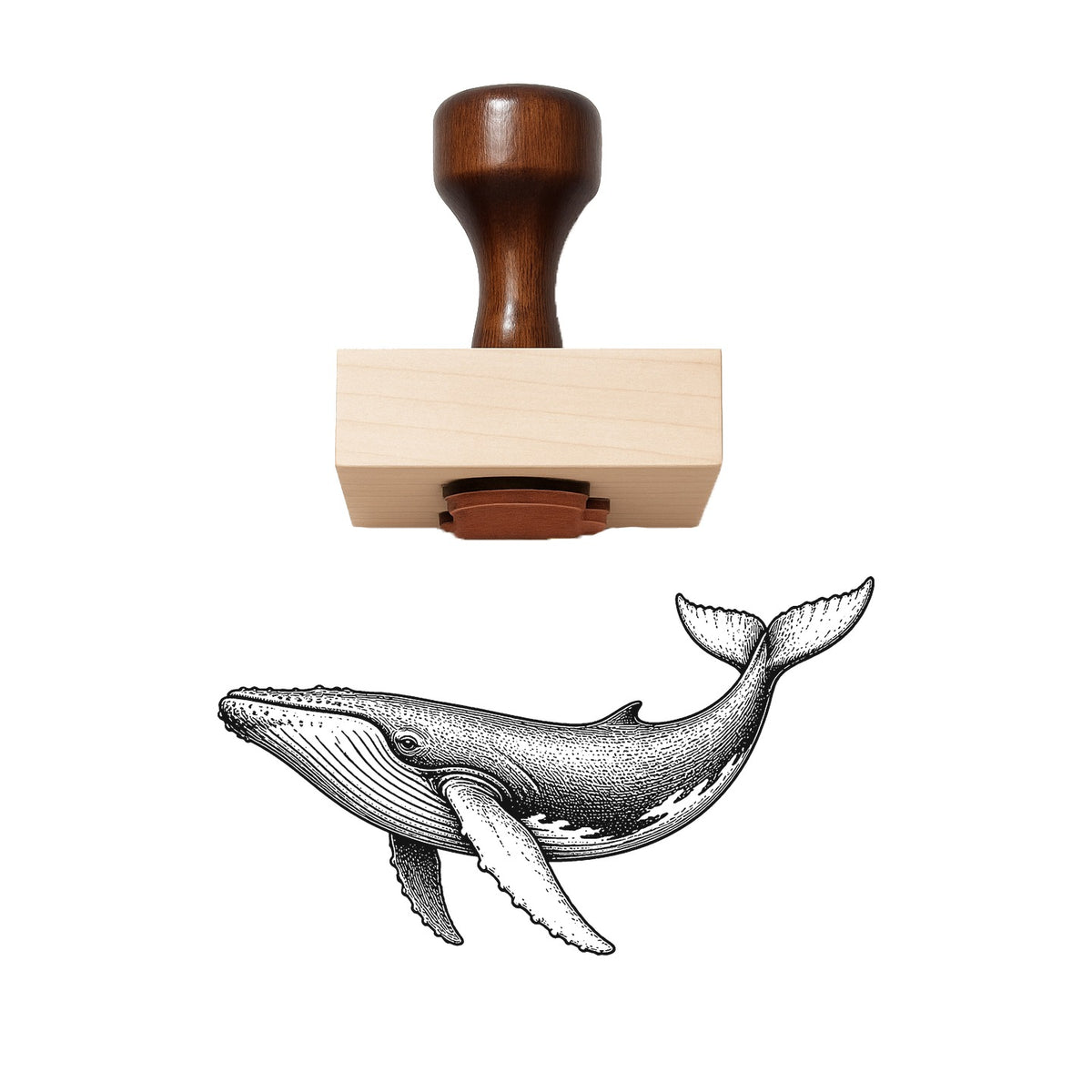 Humpback Whale Rubber Stamp