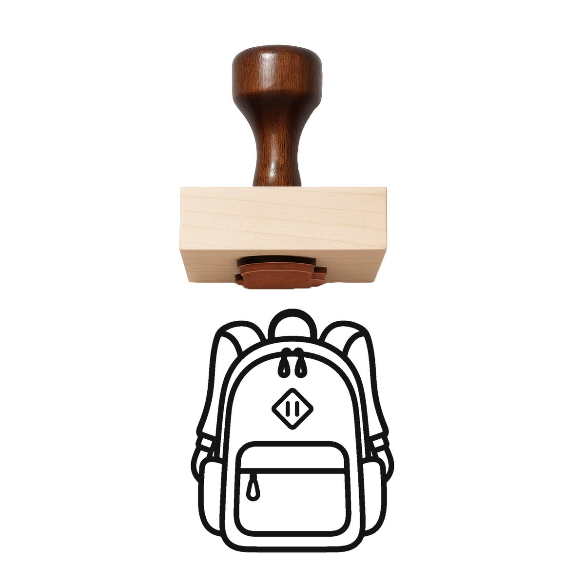 Backpack Rubber Stamp