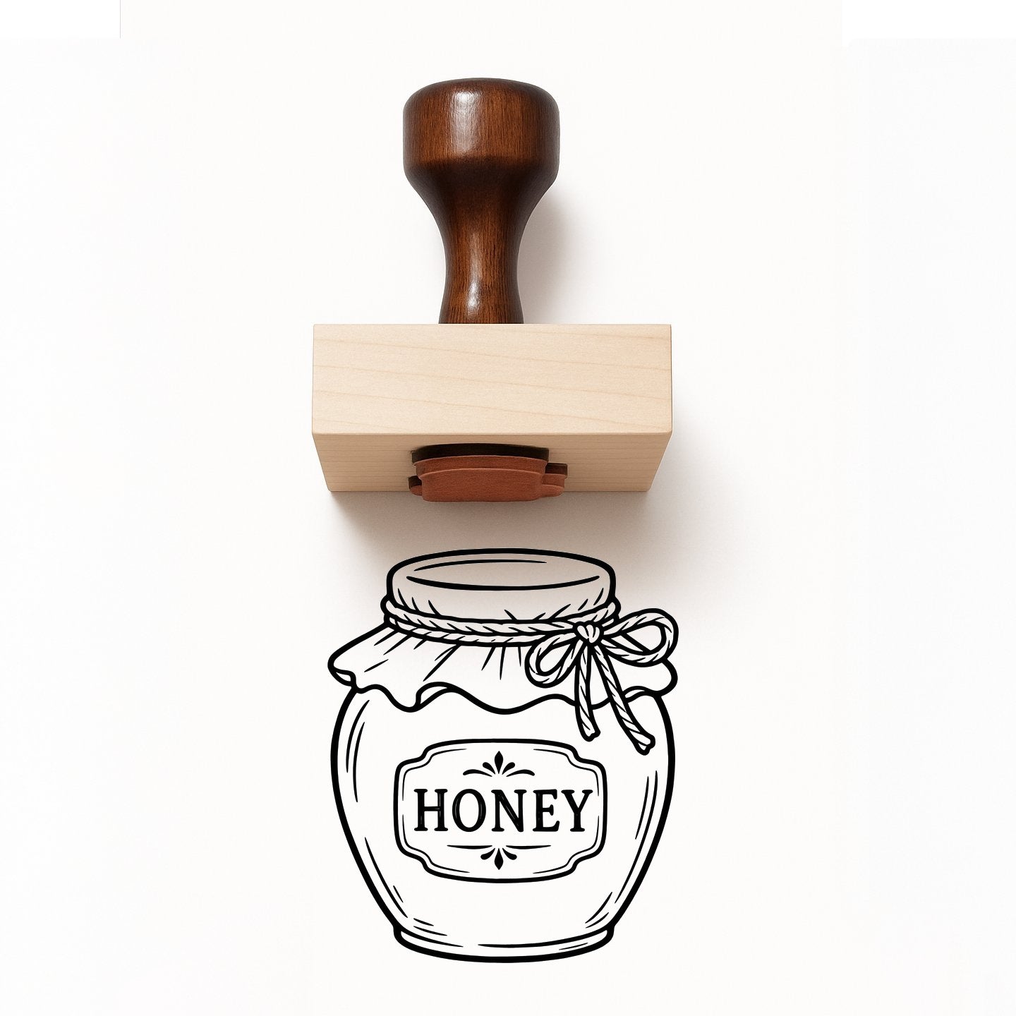 Honey Jar Rubber Stamp