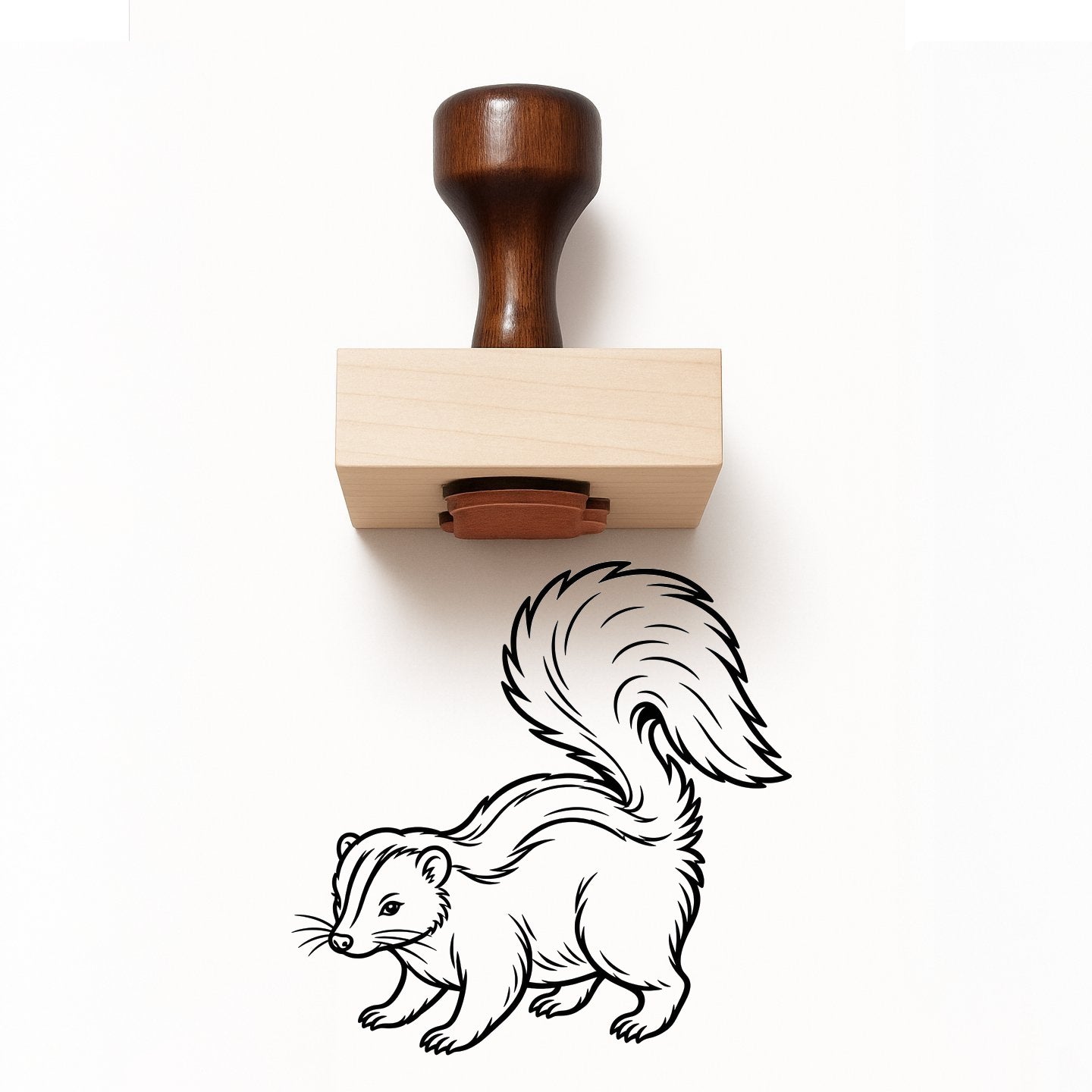Skunk Rubber Stamp