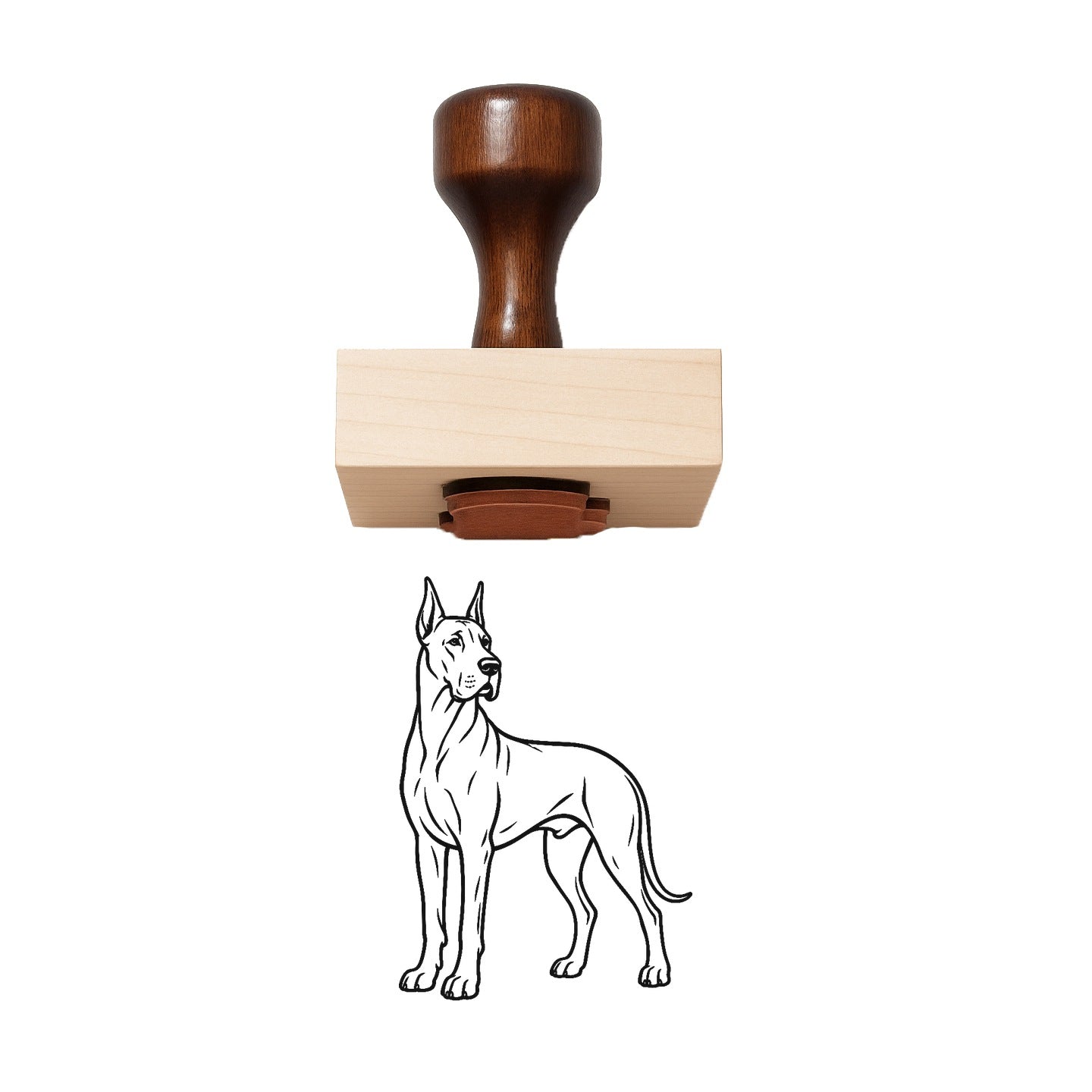 Great Dane Rubber Stamp