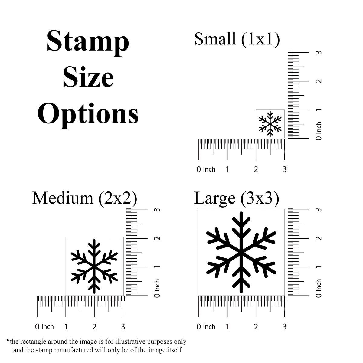 Snowflake Rubber Stamp