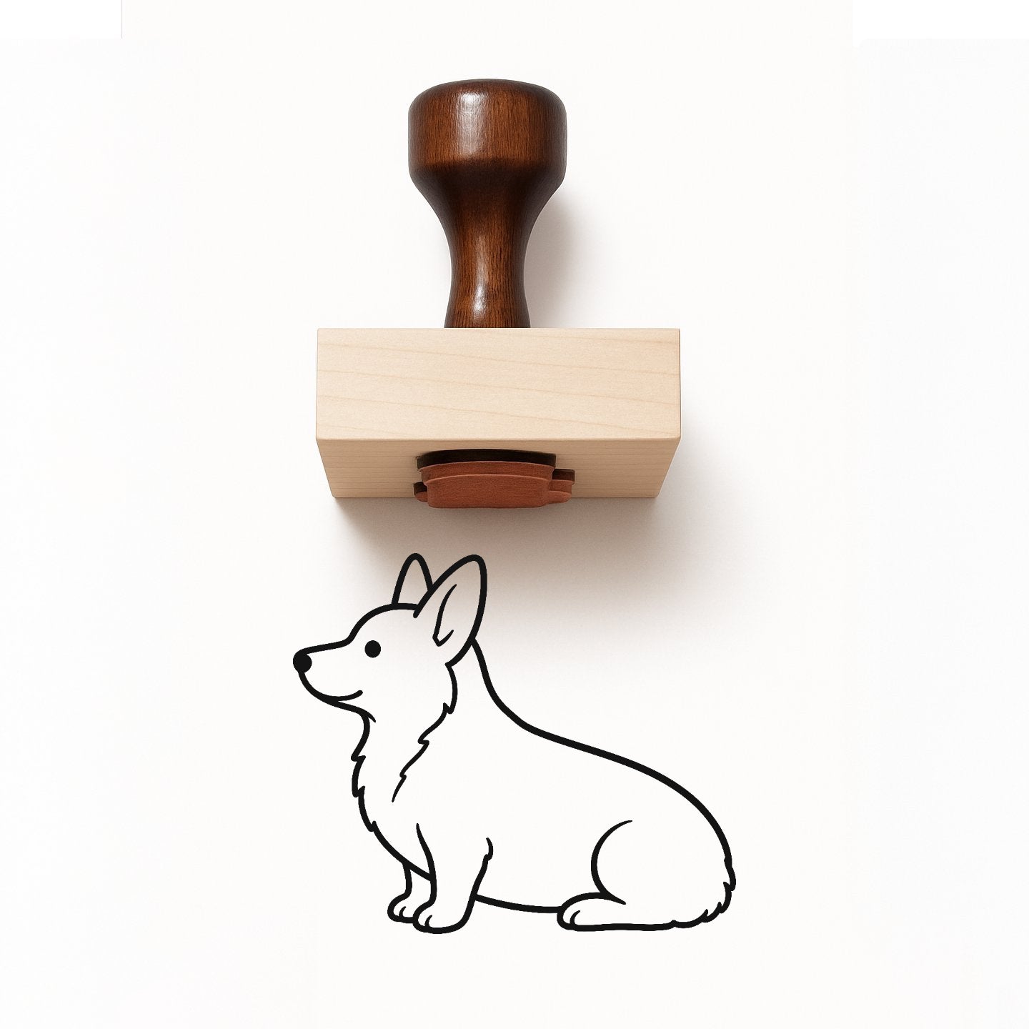 Corgi Rubber Stamp