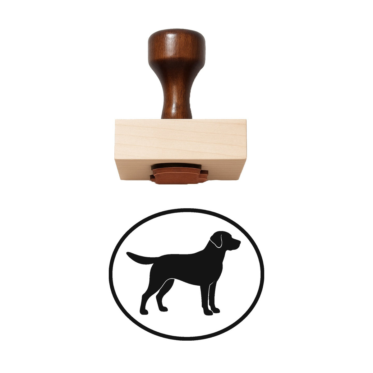Oval Rubber Stamp