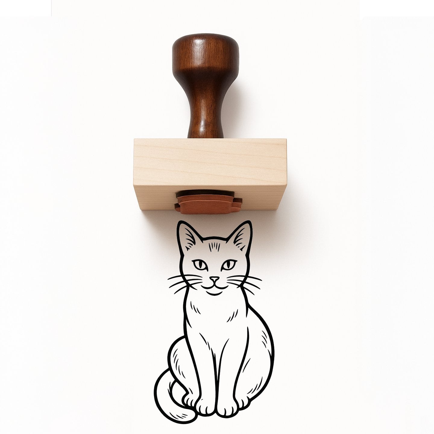 Cat Paw Print Rubber Stamp