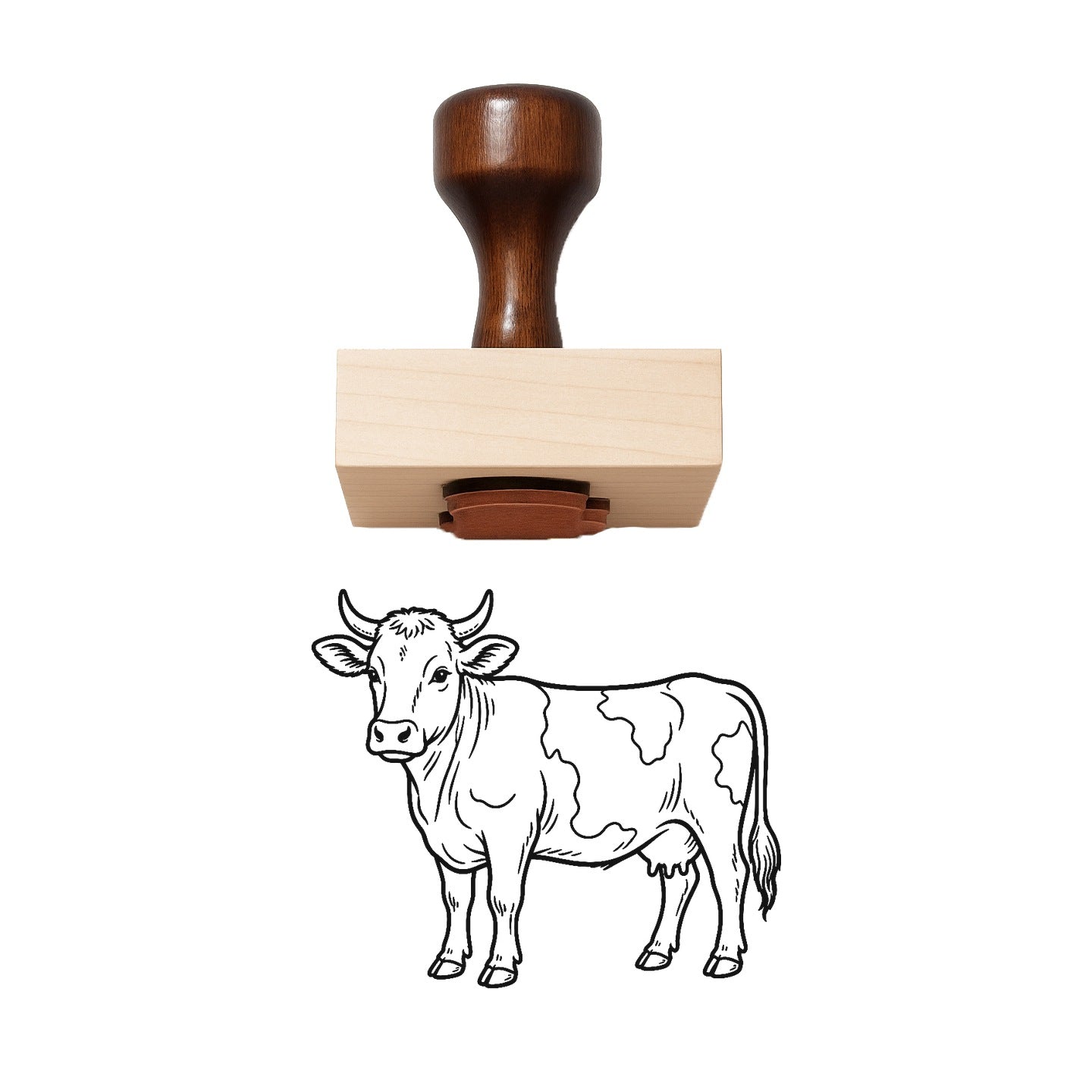 Cowbell Rubber Stamp