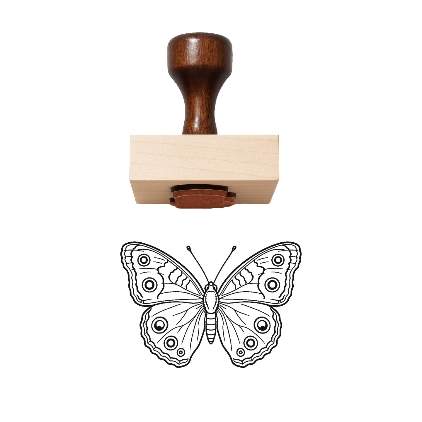 Common Buckeye Rubber Stamp