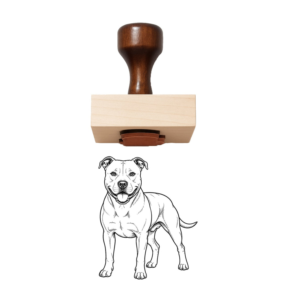 American Staffordshire Terrier Rubber Stamp