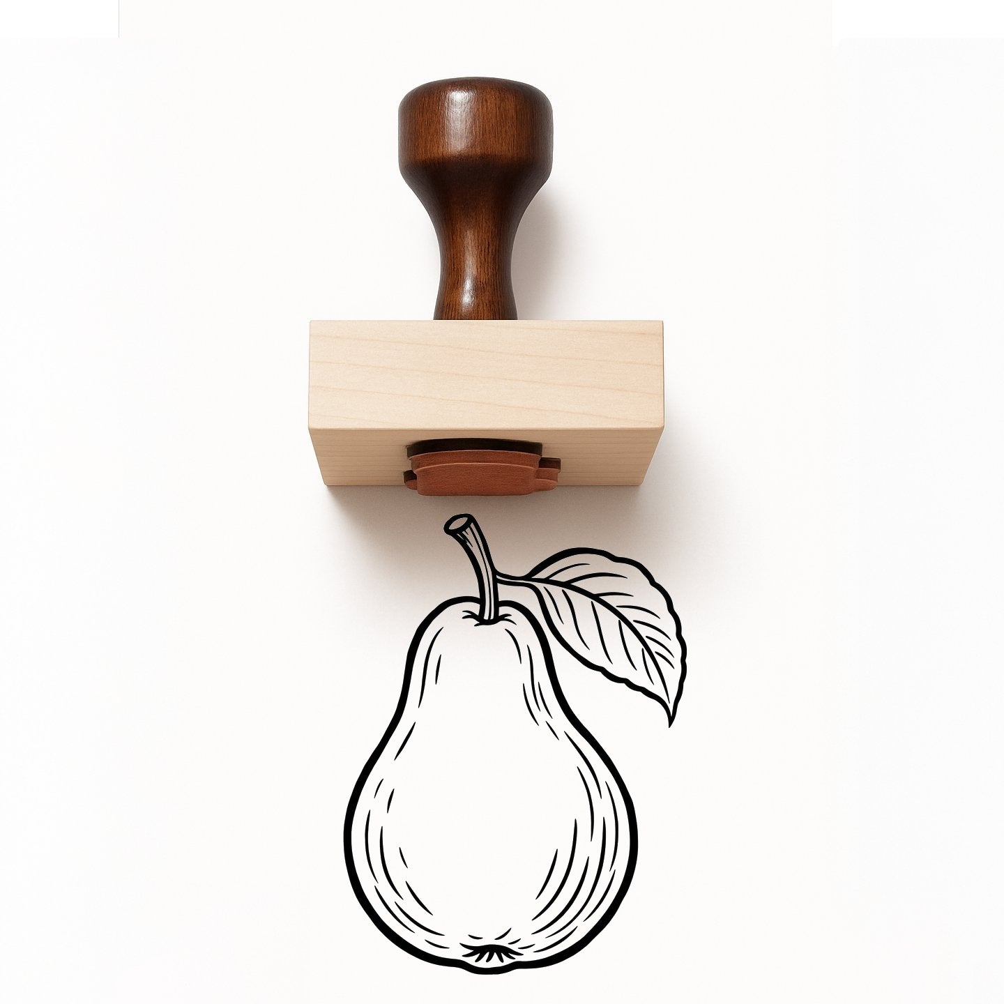 Pear Rubber Stamp