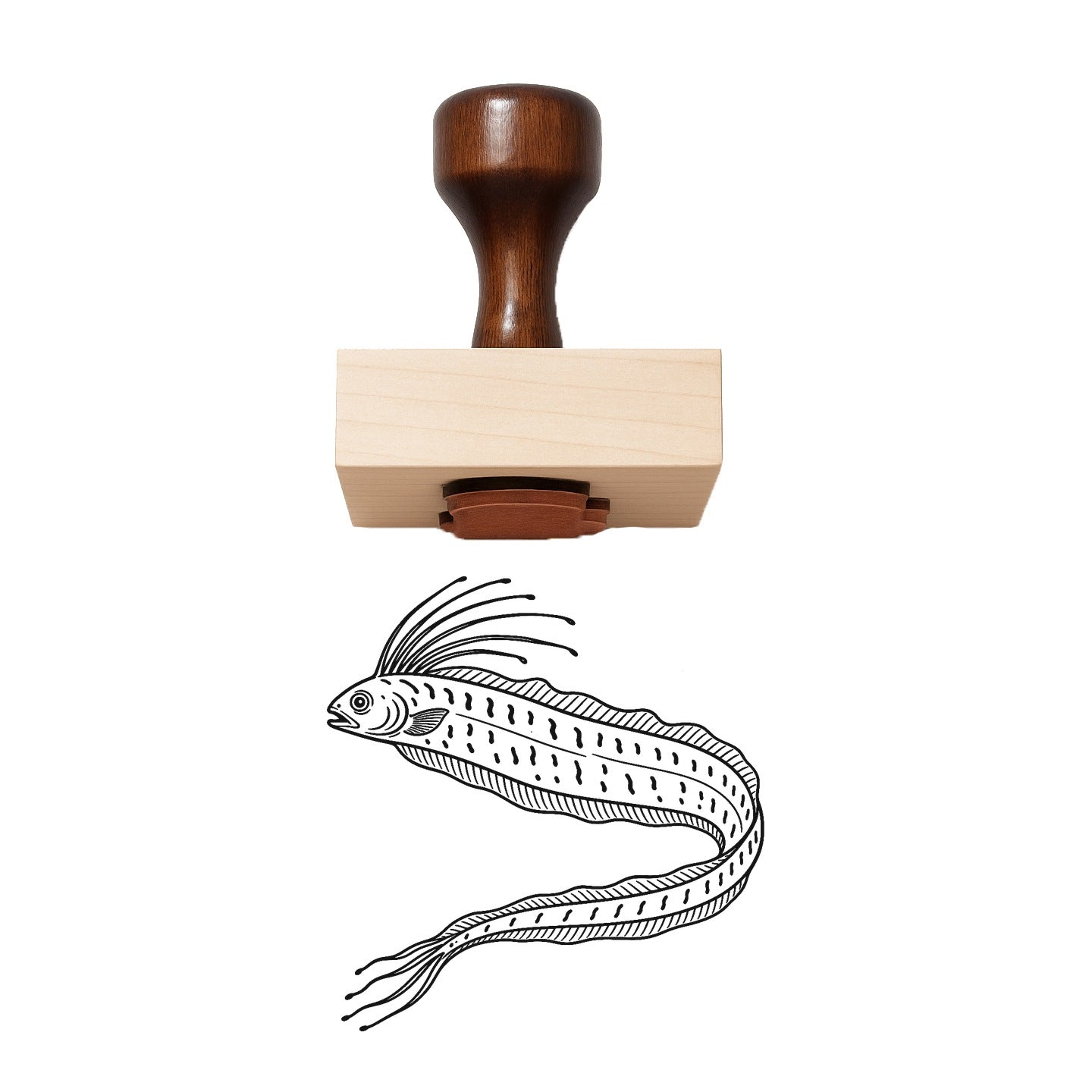 Oarfish Rubber Stamp