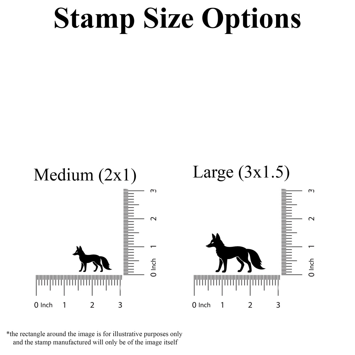 Fox Rubber Stamp