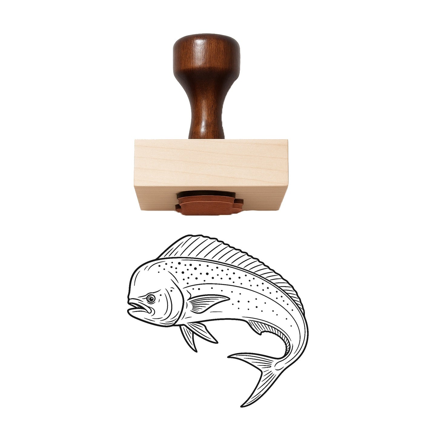 Mahi-mahi (dorado) Rubber Stamp