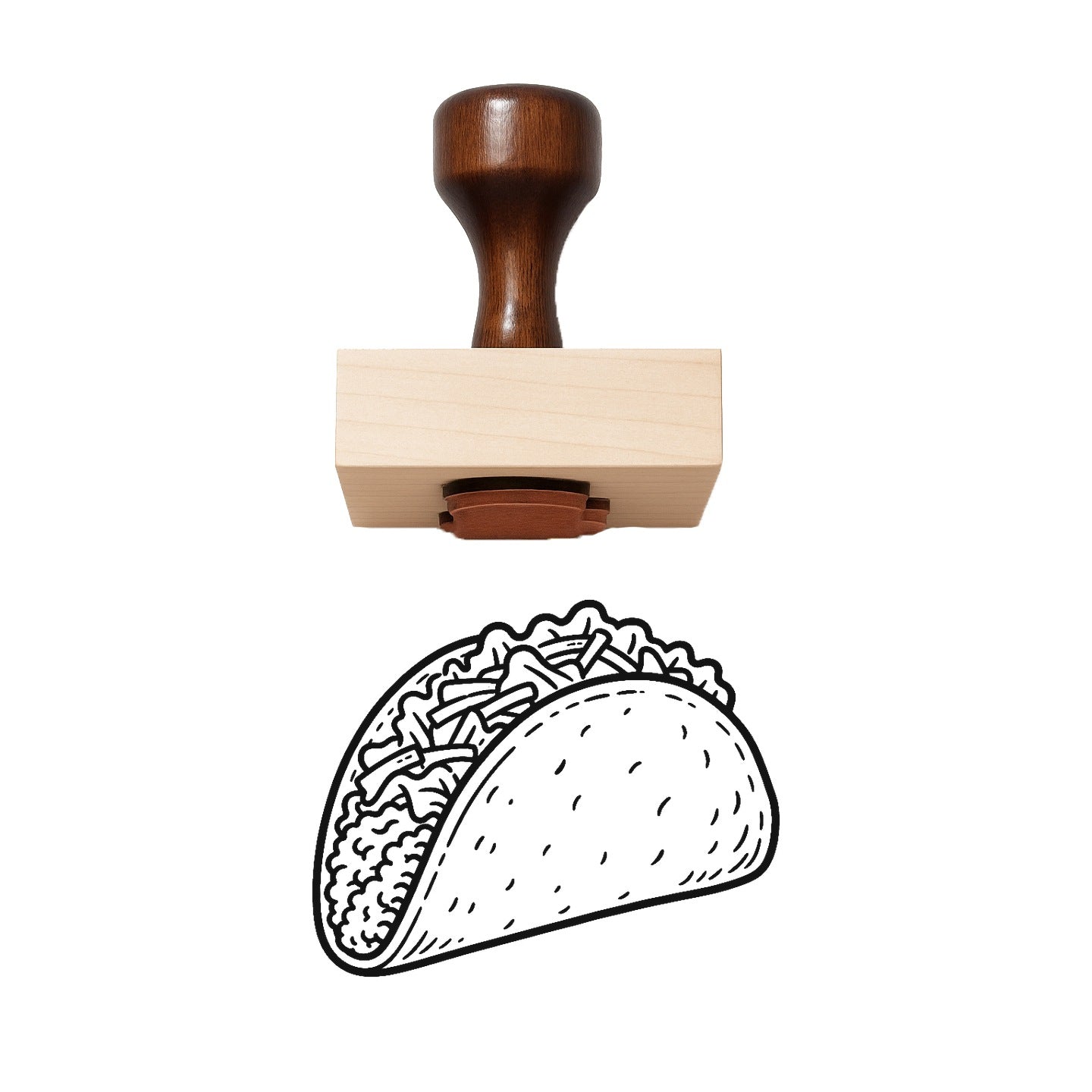 Taco Rubber Stamp