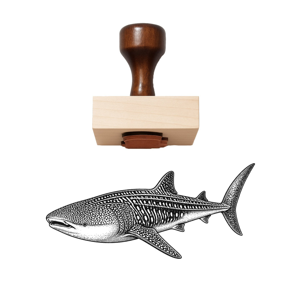 Whale Shark Rubber Stamp