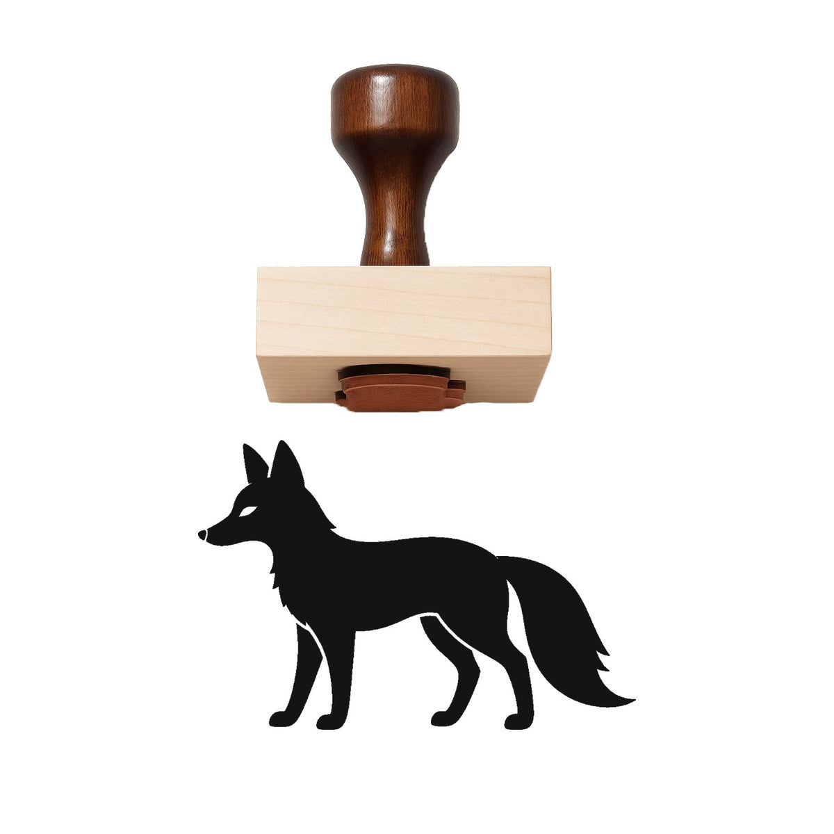Fox Rubber Stamp